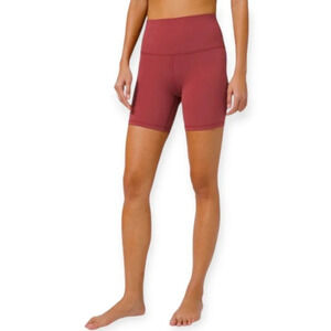 Lululemon Align High Rise Shorts 6" Nulu in Chianti Red 0